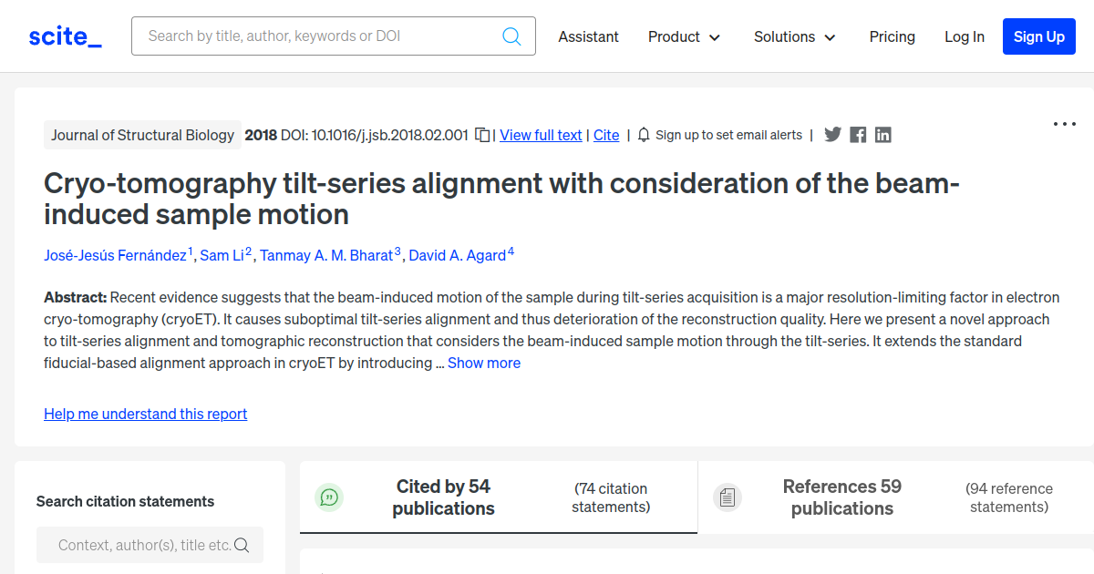 Cryo-tomography tilt-series alignment with consideration of the beam ...