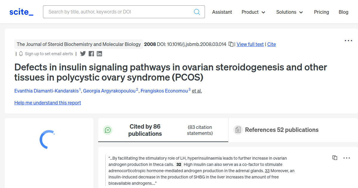 Defects in insulin signaling pathways in ovarian steroidogenesis and ...