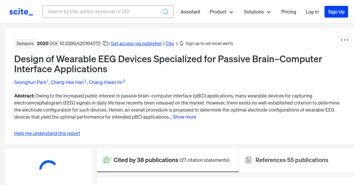 Design of Wearable EEG Devices Specialized for Passive Brain–Computer ...