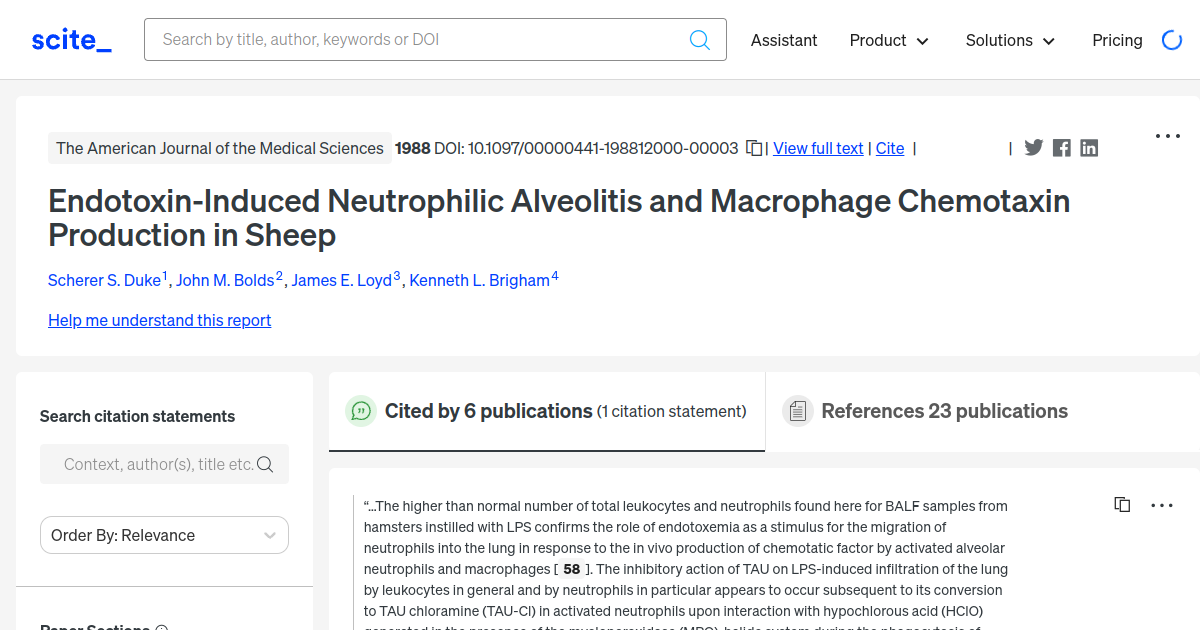 Endotoxin-Induced Neutrophilic Alveolitis and Macrophage Chemotaxin ...