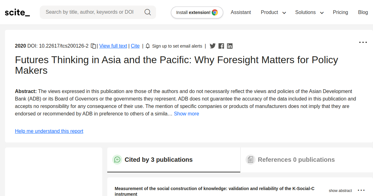 Futures Thinking in Asia and the Pacific: Why Foresight Matters for ...