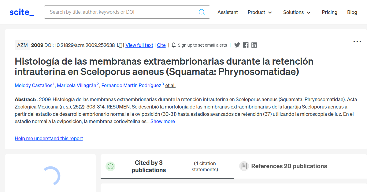 Histología de las membranas extraembrionarias durante la retención ...