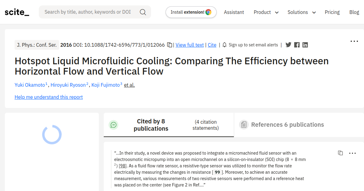 Hotspot Liquid Microfluidic Cooling: Comparing The Efficiency between ...