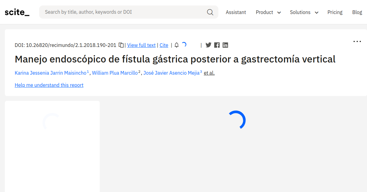 Manejo endoscópico de fístula gástrica posterior a gastrectomía ...