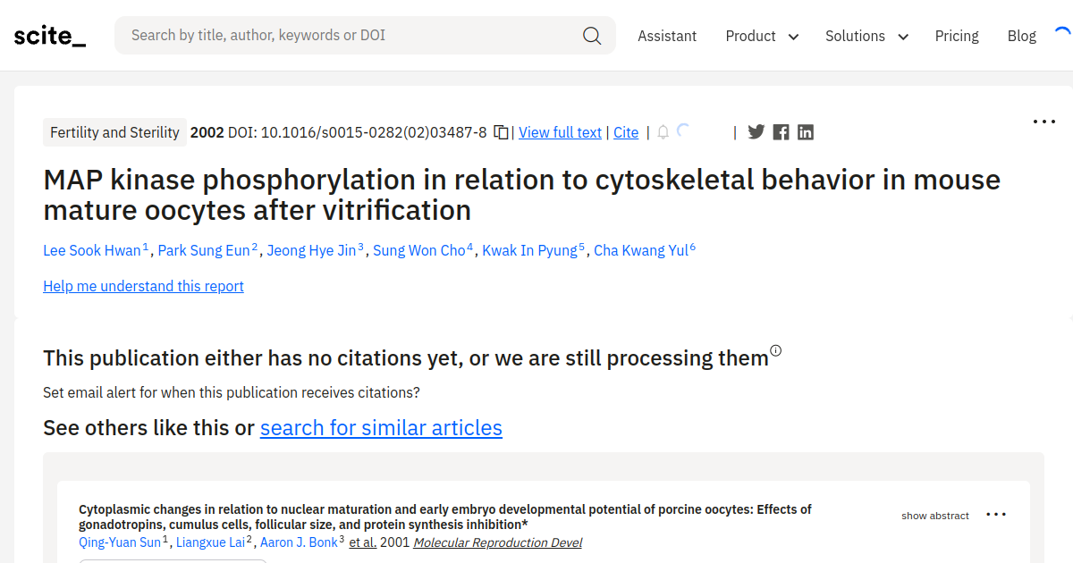 MAP kinase phosphorylation in relation to cytoskeletal behavior in ...