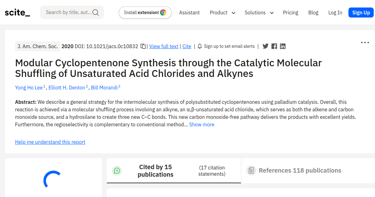Modular Cyclopentenone Synthesis through the Catalytic Molecular ...