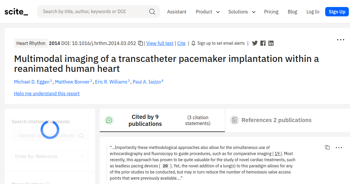 Multimodal imaging of a transcatheter pacemaker implantation within a ...