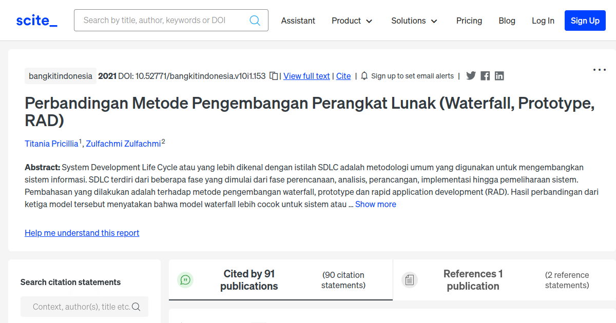 Perbandingan Metode Pengembangan Perangkat Lunak (Waterfall, Prototype ...