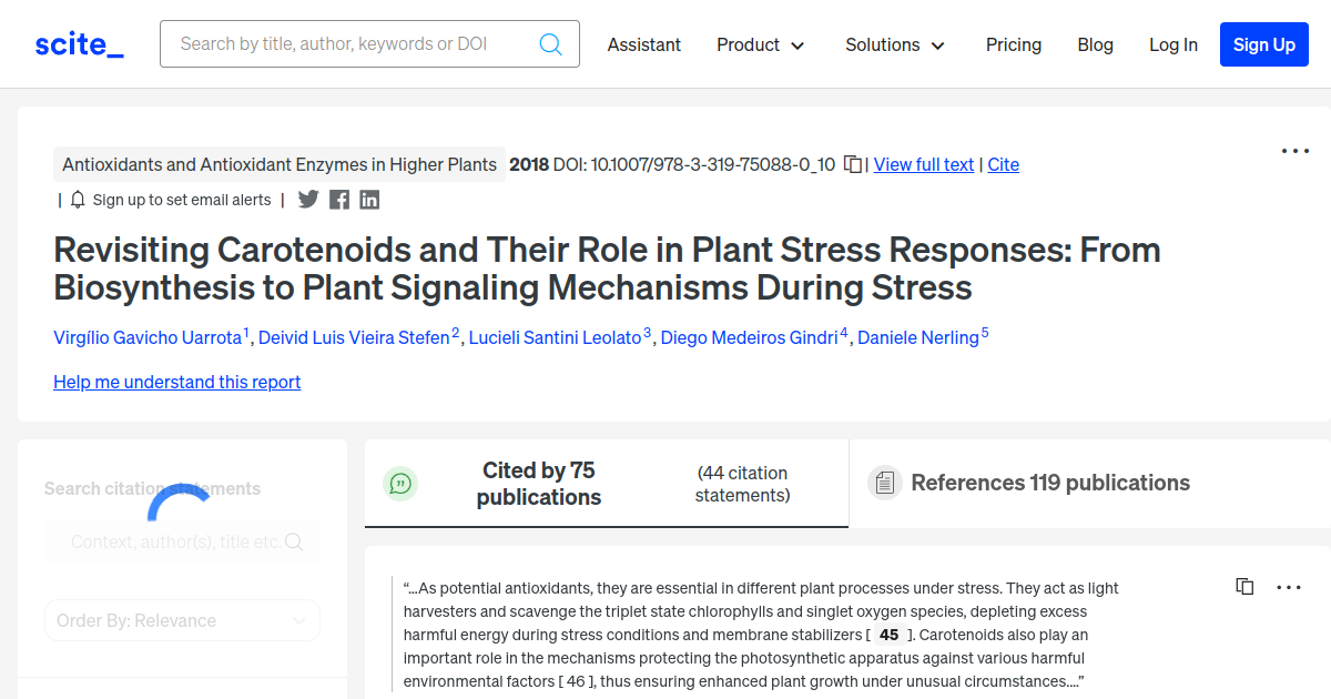 Revisiting Carotenoids and Their Role in Plant Stress Responses: From ...