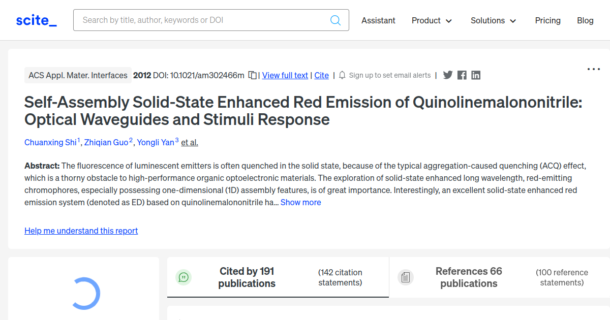 Self-Assembly Solid-State Enhanced Red Emission of ...