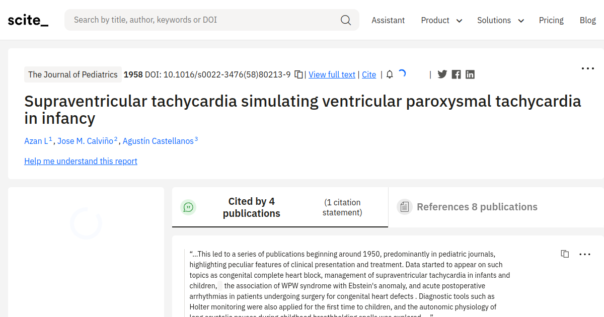 Supraventricular tachycardia simulating ventricular paroxysmal ...