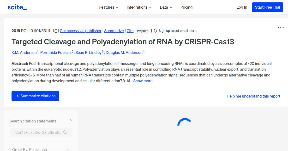 Targeted Cleavage and Polyadenylation of RNA by CRISPR-Cas13