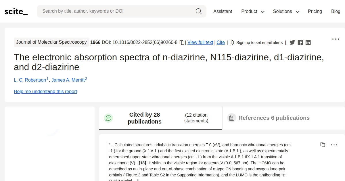 The electronic absorption spectra of n-diazirine, N115-diazirine, d1 ...