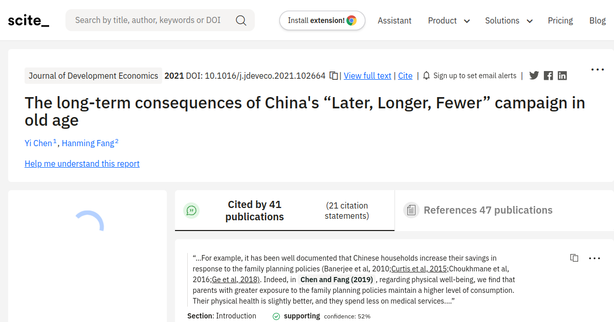 The long-term consequences of China's “Later, Longer, Fewer” campaign ...