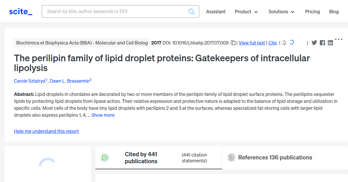 The perilipin family of lipid droplet proteins: Gatekeepers of ...