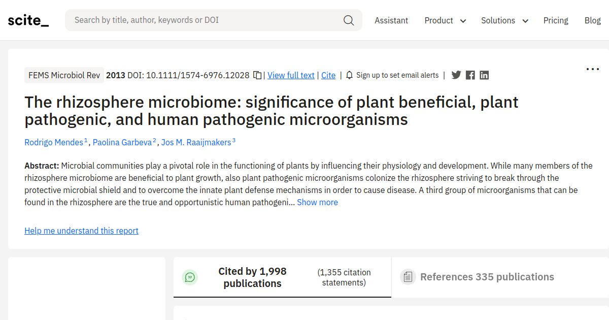 The rhizosphere microbiome: significance of plant beneficial, plant ...