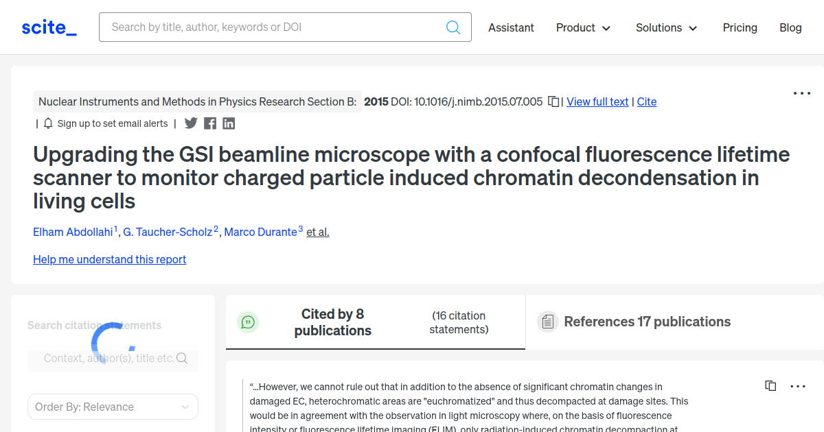 Upgrading the GSI beamline microscope with a confocal fluorescence ...