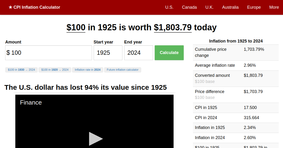 10 000 000 000 In 1925 2024 Inflation Calculator   1925