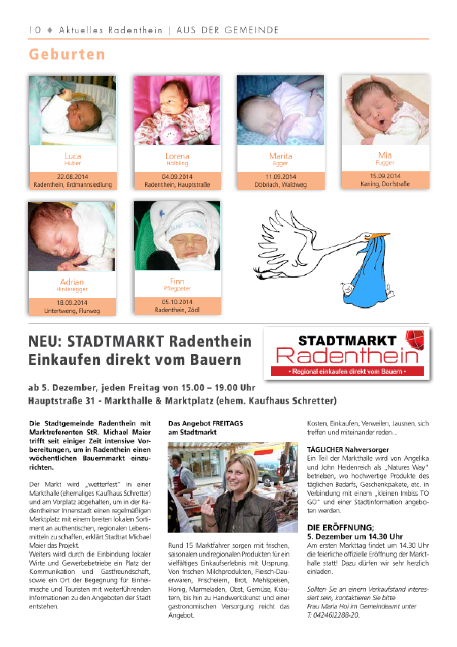 Vorschau des Artikels: NEU: Stadtmarkt Radenthein – Einkaufen direkt vom Bauern