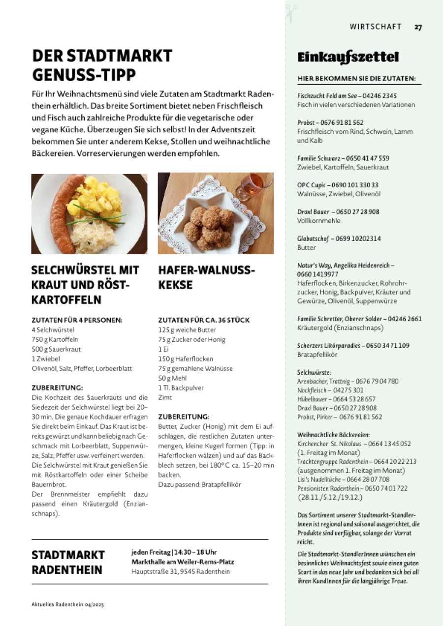 Vorschau des Artikels: Der Stadtmarkt Genuss-Tipp
