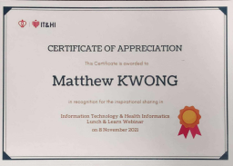 Knowledge-sharing session certificate of appreciation