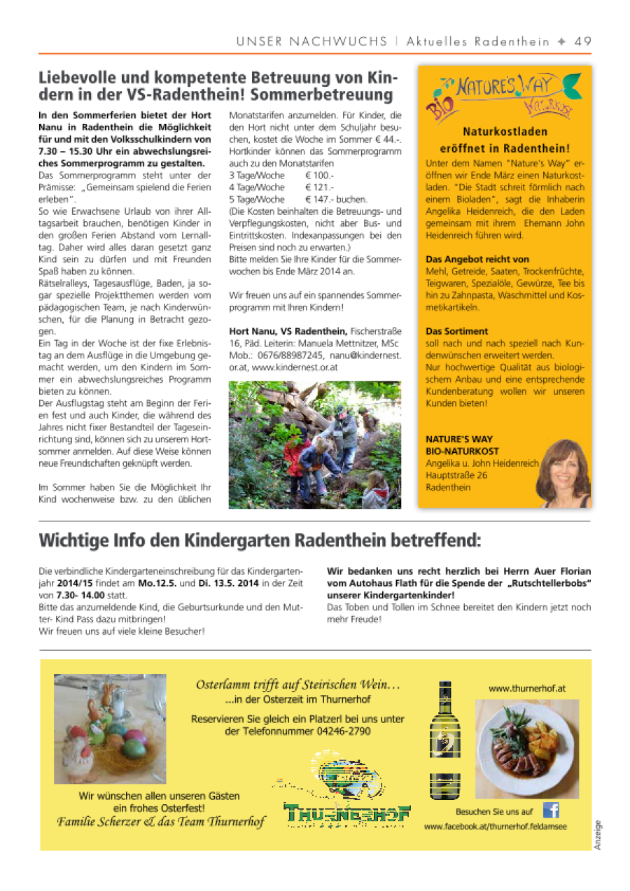 Vorschau des Artikels: Naturkostladen eröffnet in Radenthein!
