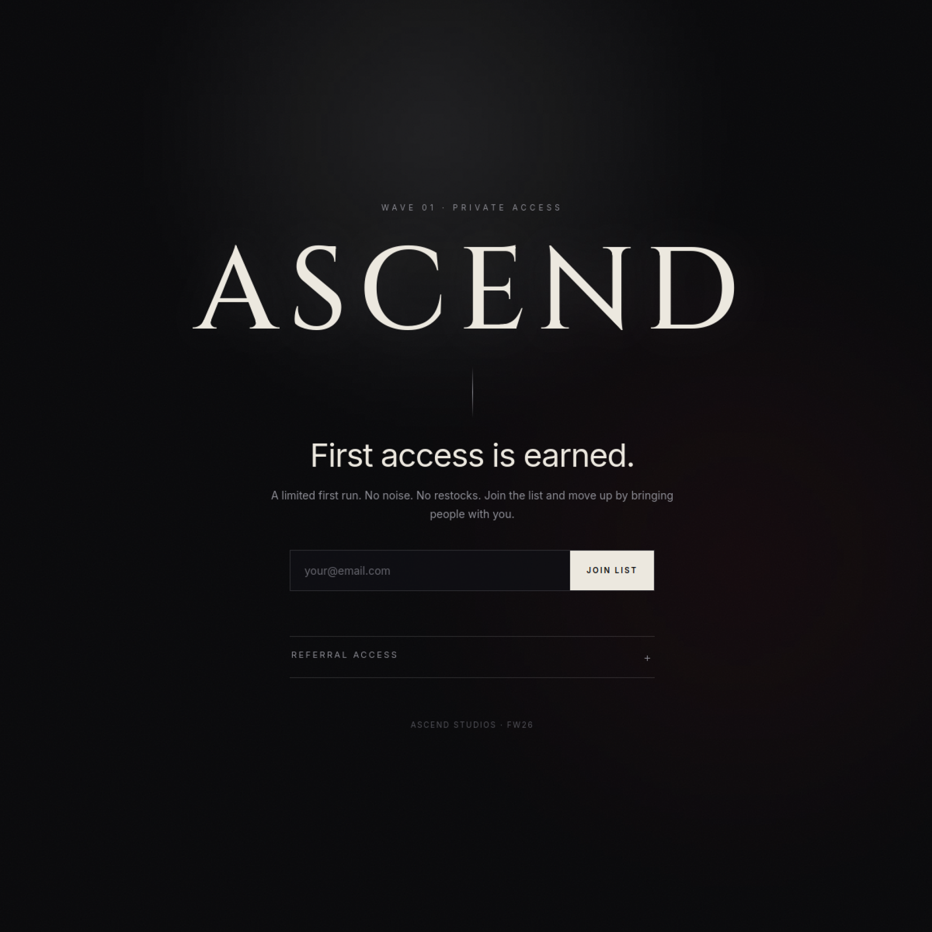 ASCEND Studios website