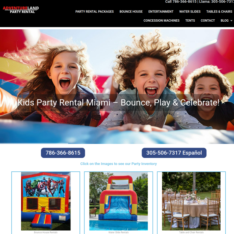 Adventure Land Party Rental