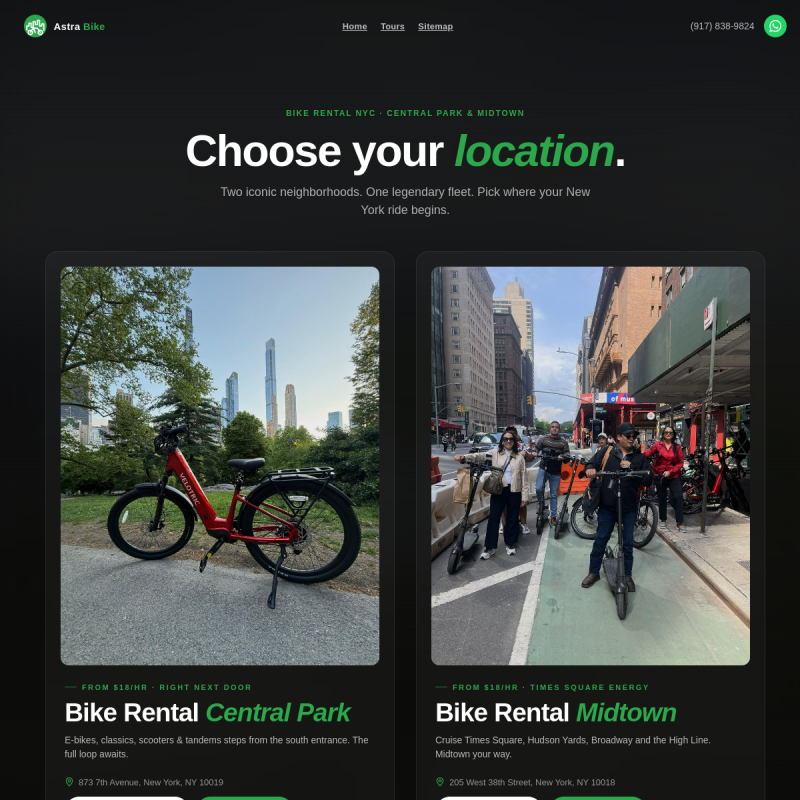 Astra Bike Rentals NYC