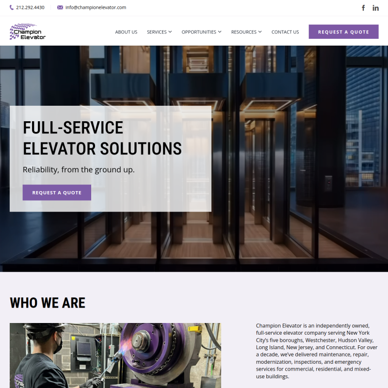 Champion Elevator Corp.