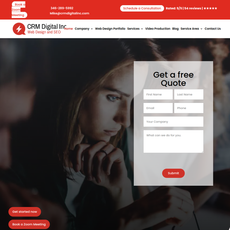 CRM Digital Web Design and SEO