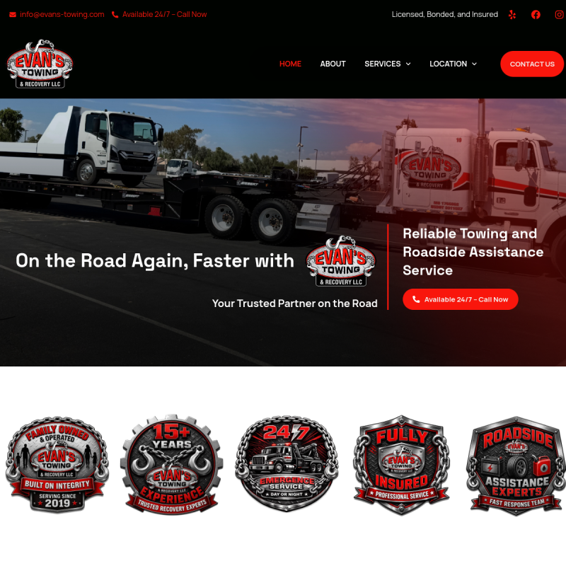 Evan’s Towing & Recovery LLC