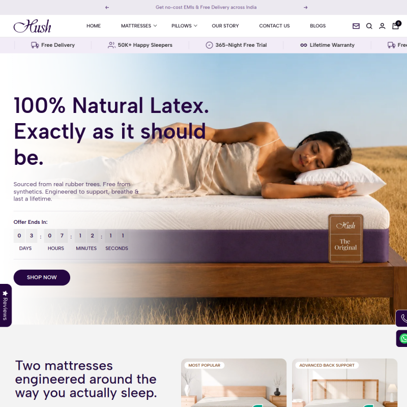 Hush - India's Most Recommended Mattress Brand