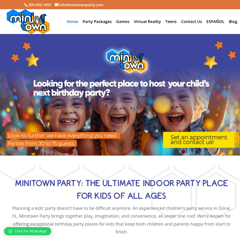MiniTown Party -Indoor party rental