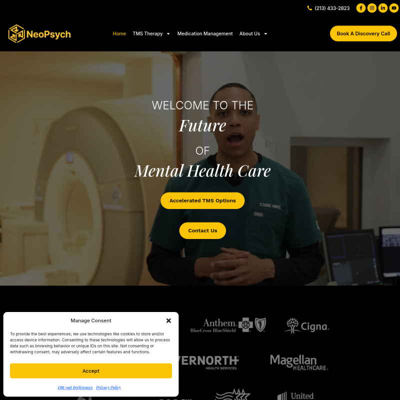 TMS & TelePsychiatry: NeoPsych by Dr. Thomas Hughes