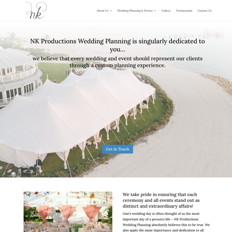 NK Productions Wedding Planning