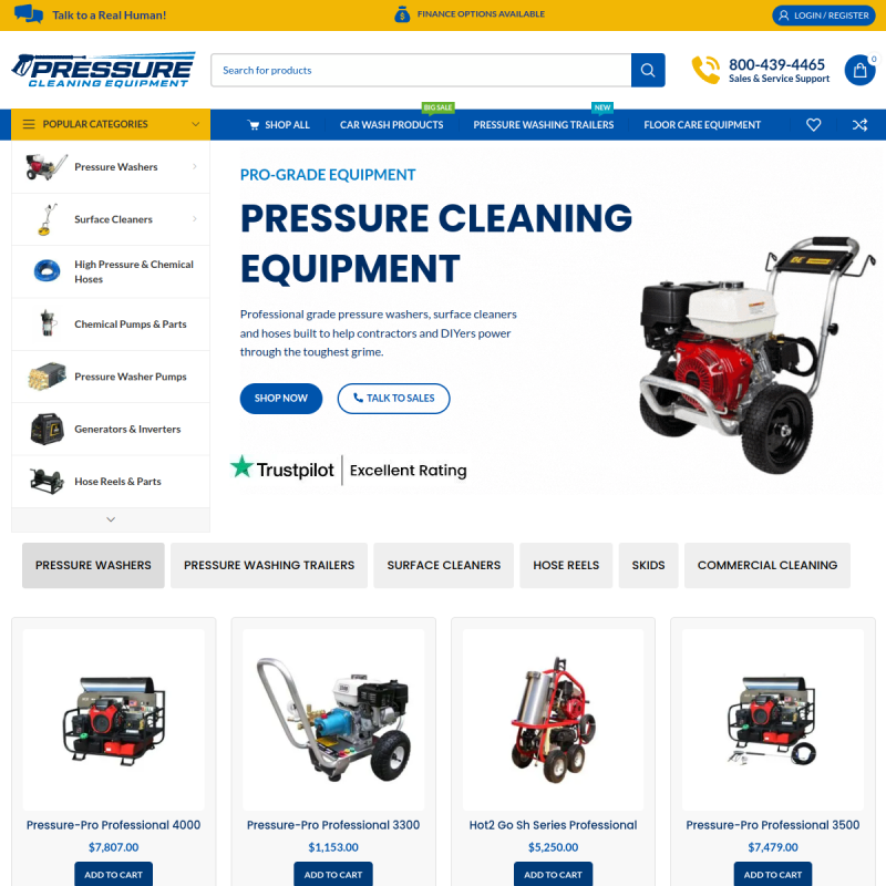 Pressure Cleaning Equipment