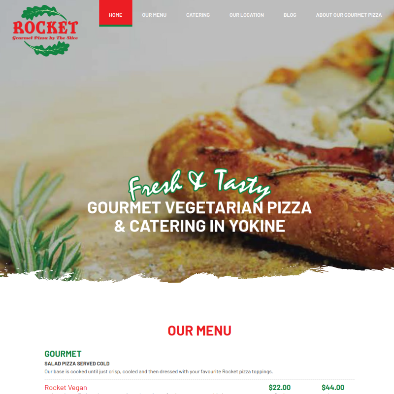 Rocket Gourmet Pizza by the Slice