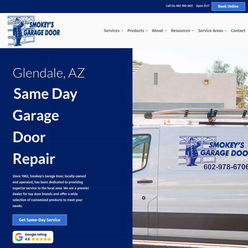 Smokey's Garage Door