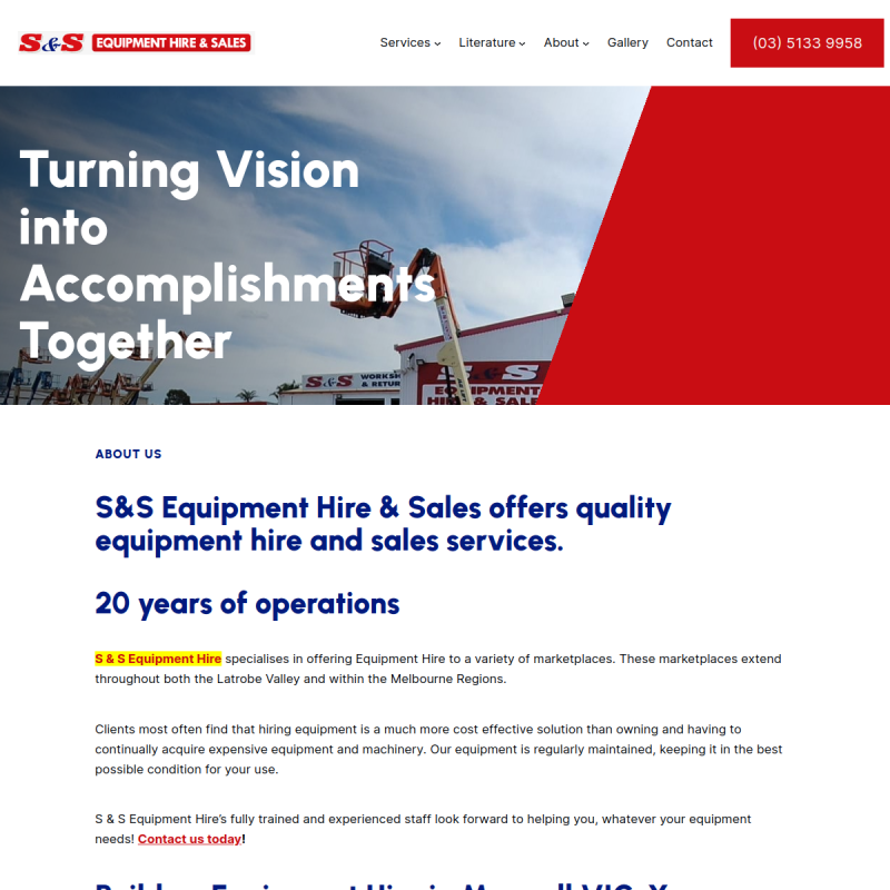 S&S Equipment Hire & Sales