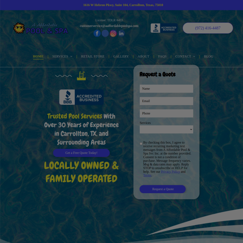 A-Affordable Pool & Spa Service