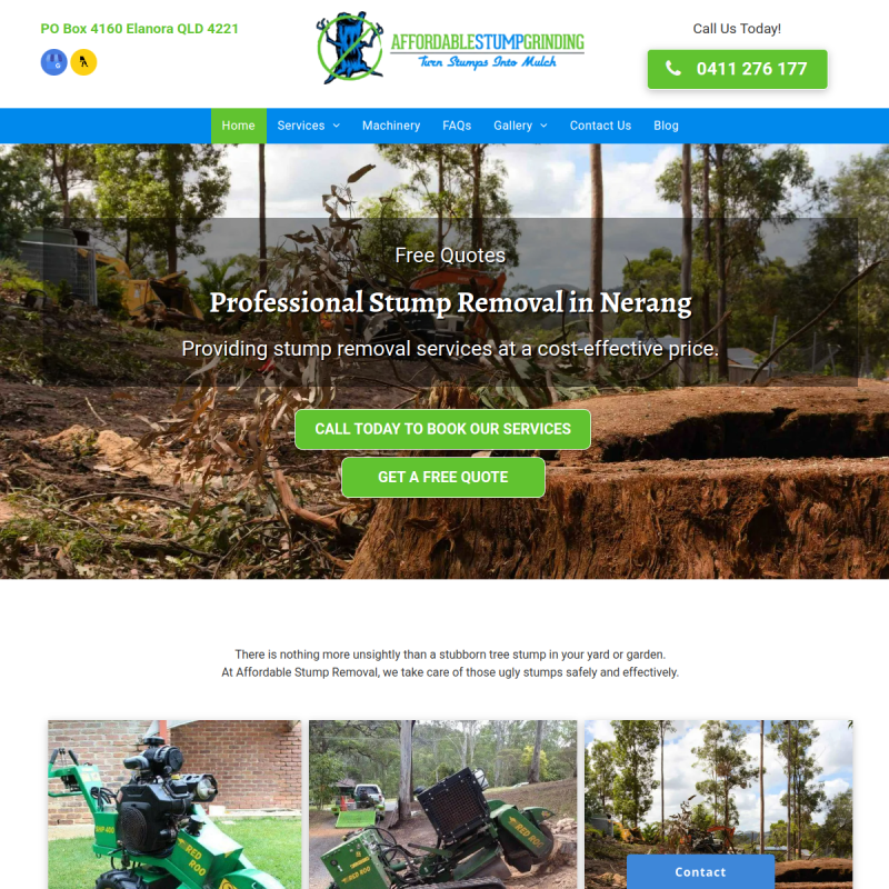 Affordable Stump Grinding