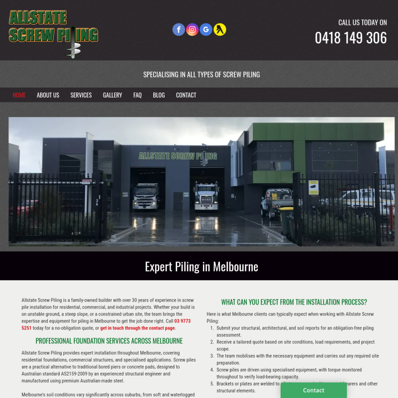 Allstate Screw Piling