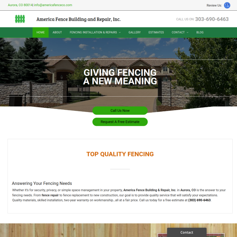 Fence Repair and Replacement Aurora