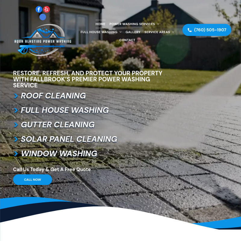 Aqua Blasting Power Washing