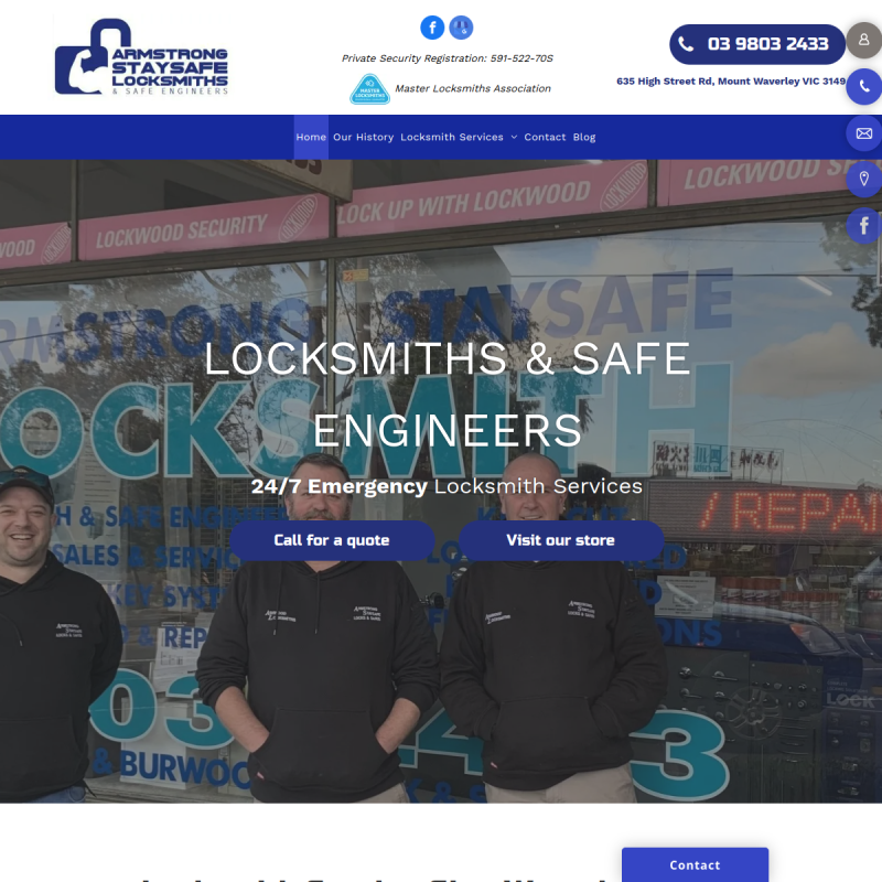 Armstrong Staysafe Locksmiths