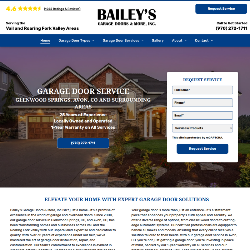 Bailey's Garage Doors and More Inc