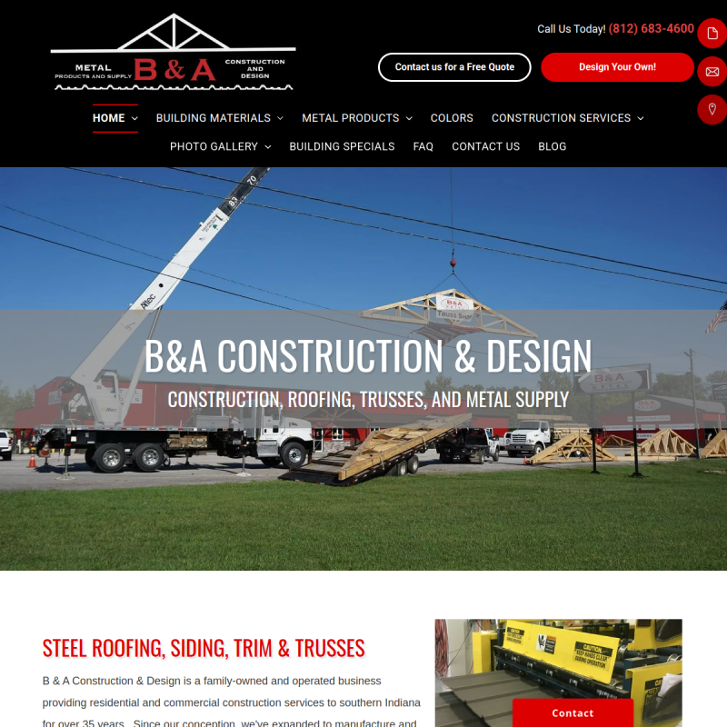 B&A Construction & Metal Products & Supply