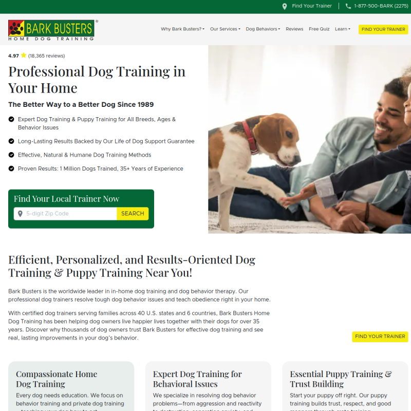 Bark Busters Home Dog Training Arlington
