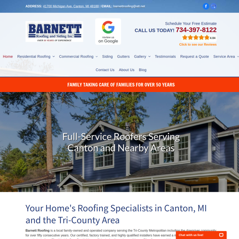 Barnett Roofing & Siding Inc